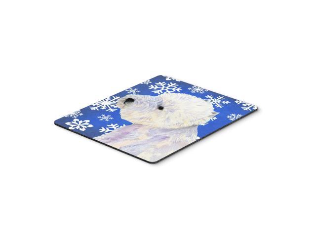 Caroline's Treasures Westie Winter Snowflakes Holiday Mouse Pad/Hot Pad/Trivet (LH9270MP)