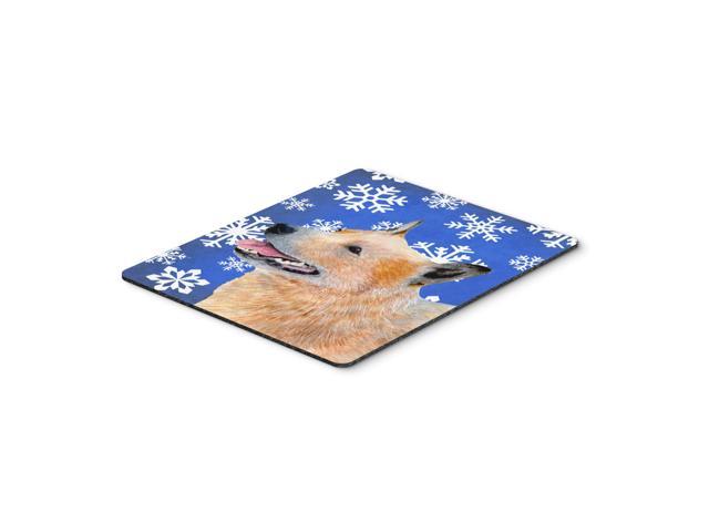 Caroline's Treasures Australian Cattle Dog Winter Snowflakes Holiday Mouse Pad/Hot Pad/Trivet (LH9272MP)
