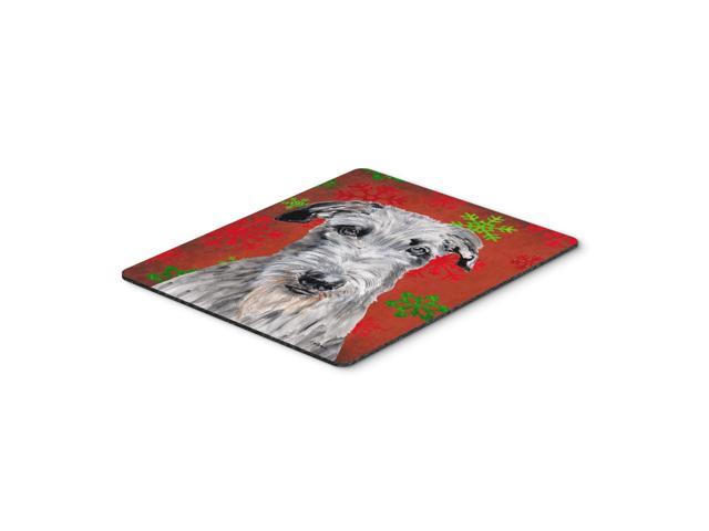 Caroline's Treasures Scottish Deerhound Red Snowflakes Holiday Mouse Pad/Hot Pad/Trivet (SC9754MP)