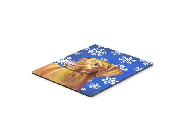 Caroline's Treasures Vizsla Winter Snowflakes Holiday Mouse Pad/Hot Pad/Trivet (LH9280MP)