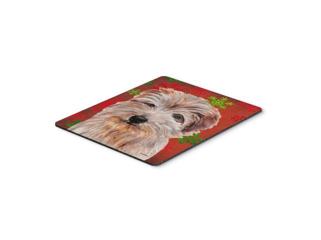 Caroline's Treasures Norfolk Terrier Red Snowflakes Holiday Mouse Pad/Hot Pad/Trivet (SC9760MP)