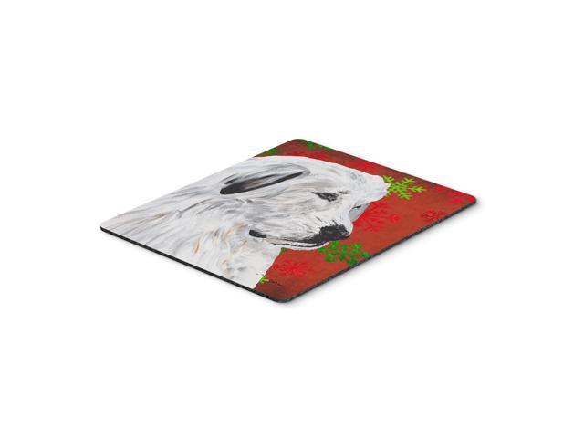 Caroline's Treasures Great Pyrenees Red Snowflakes Holiday Mouse Pad/Hot Pad/Trivet (SC9762MP)