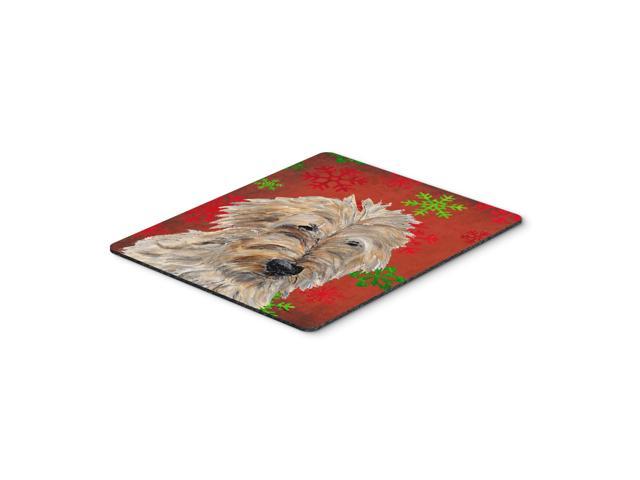 Caroline's Treasures Golden Doodle 2 Red Snowflakes Holiday Mouse Pad/Hot Pad/Trivet (SC9763MP)