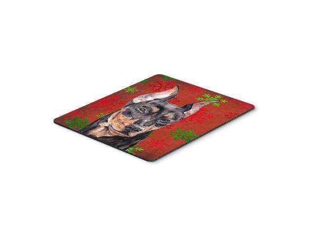 Caroline's Treasures German Pinscher Red Snowflakes Holiday Mouse Pad/Hot Pad/Trivet (SC9764MP)