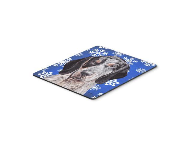Caroline's Treasures Blue Tick Coonhound Winter Snowflakes Mouse Pad/Hot Pad/Trivet (SC9769MP)