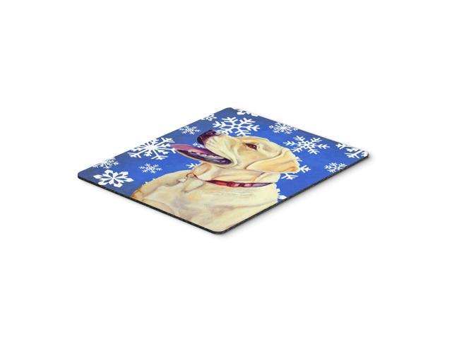 Caroline's Treasures Labrador Winter Snowflakes Holiday Mouse Pad/Hot Pad/Trivet (LH9293MP)