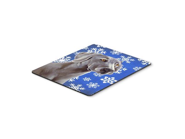 Caroline's Treasures Weimaraner Winter Snowflakes Holiday Mouse Pad/Hot Pad/Trivet (LH9296MP)