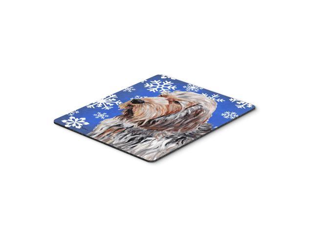 Caroline's Treasures Otterhound Winter Snowflakes Mouse Pad/Hot Pad/Trivet (SC9780MP)
