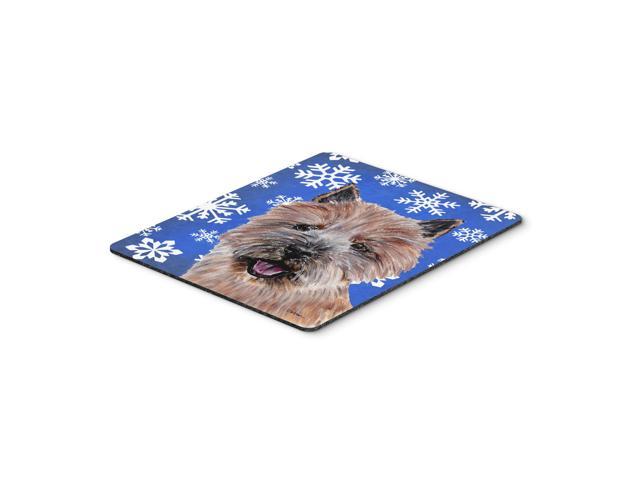Caroline's Treasures Norwich Terrier Winter Snowflakes Mouse Pad/Hot Pad/Trivet (SC9782MP)