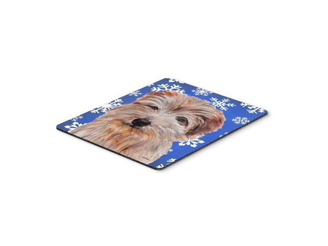 Caroline's Treasures Norfolk Terrier Winter Snowflakes Mouse Pad/Hot Pad/Trivet (SC9784MP)