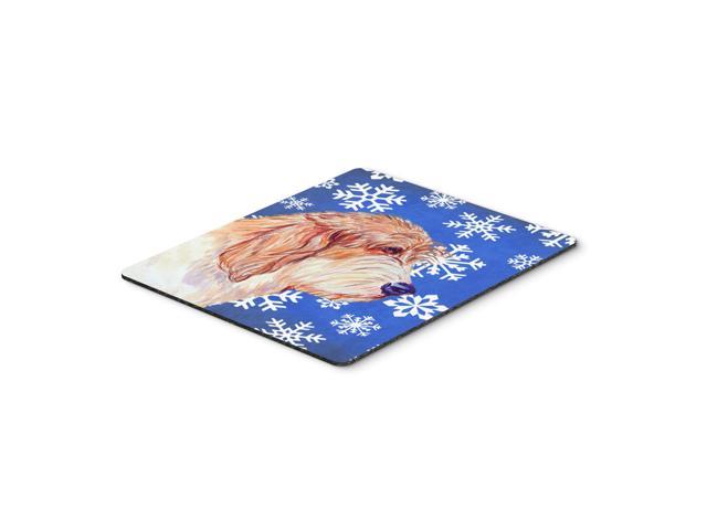 Caroline's Treasures Petit Basset Griffon Vendeen Winter Snowflakes Mouse Pad/Hot Pad/Trivet (LH9307MP)