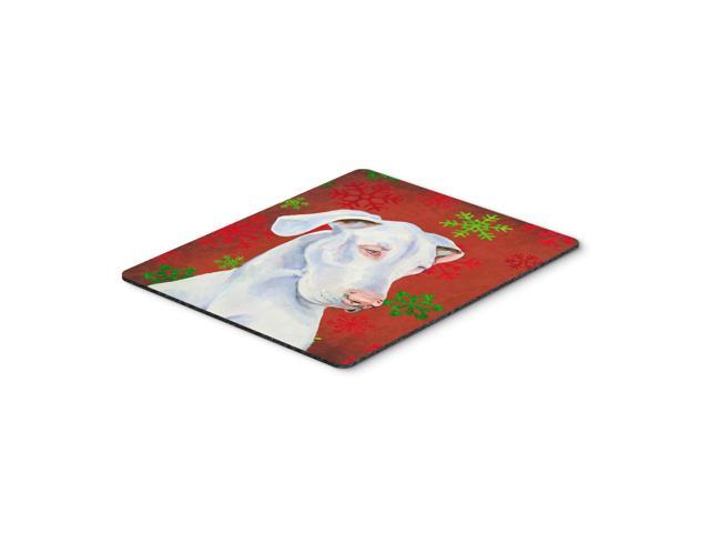 Caroline's Treasures Great Dane Red & Green Snowflakes Christmas Mouse Pad/Hot Pad/Trivet (LH9311MP)