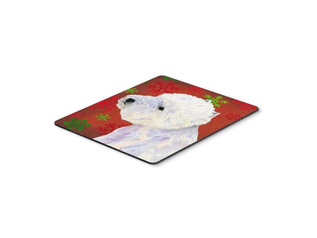 Caroline's Treasures Westie Red & Green Snowflakes Holiday Christmas Mouse Pad/Hot Pad/Trivet (LH9315MP)
