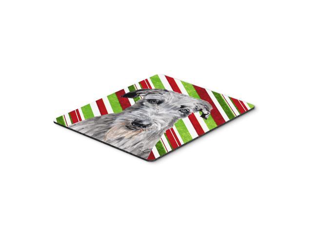 Caroline's Treasures Scottish Deerhound Candy Cane Christmas Mouse Pad/Hot Pad/Trivet (SC9802MP)