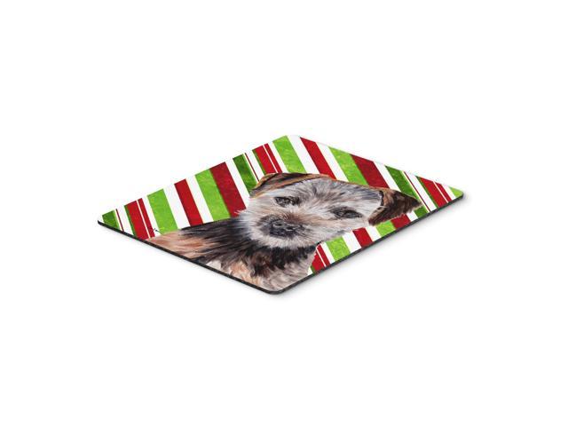 Caroline's Treasures Norfolk Terrier Puppy Candy Cane Christmas Mouse Pad/Hot Pad/Trivet (SC9807MP)