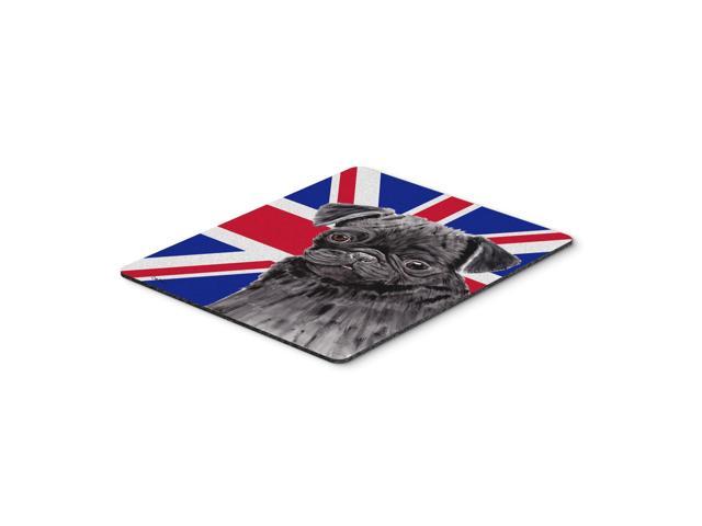 Caroline's Treasures Pug with English Union Jack British Flag Mouse Pad/Hot Pad/Trivet (SC9823MP)