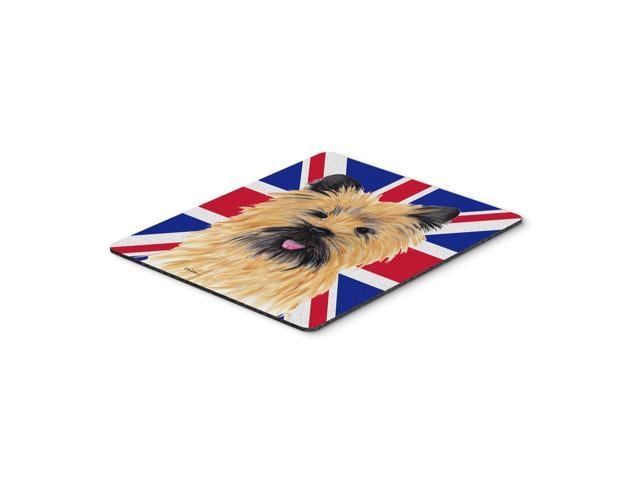 Caroline's Treasures Cairn Terrier with English Union Jack British Flag Mouse Pad Hot Pad/Trivet (SC9832MP)