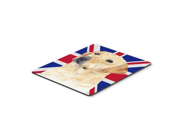 Caroline's Treasures Labrador with English Union Jack British Flag Mouse Pad/Hot Pad/Trivet (SC9833MP)