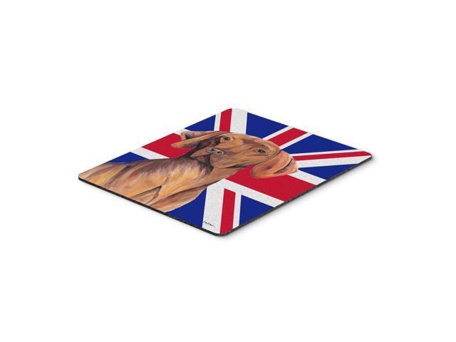 Caroline's Treasures Vizsla with English Union Jack British Flag Mouse Pad/Hot Pad/Trivet (SC9835MP)