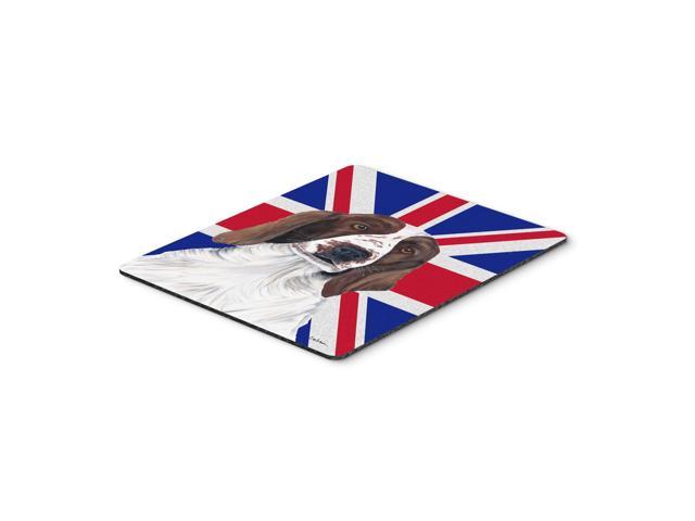 Caroline's Treasures Springer Spaniel with English Union Jack British Flag Mouse Pad/Trivet (SC9837MP)