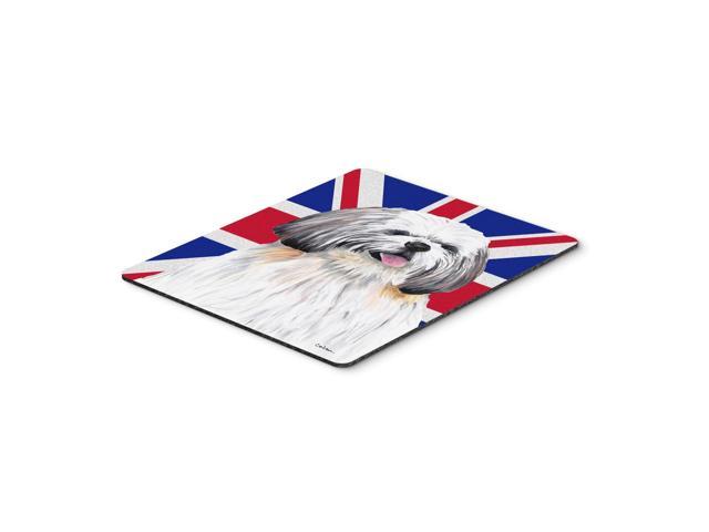 Caroline's Treasures Shih Tzu with English Union Jack British Flag Mouse Pad/Hot Pad/Trivet (SC9840MP)