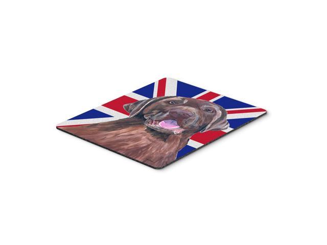 Caroline's Treasures Labrador with English Union Jack British Flag Mouse Pad/Hot Pad/Trivet (SC9841MP)