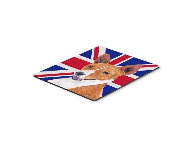 Caroline's Treasures Basenji with English Union Jack British Flag Mouse Pad/Hot Pad/Trivet (SC9844MP)