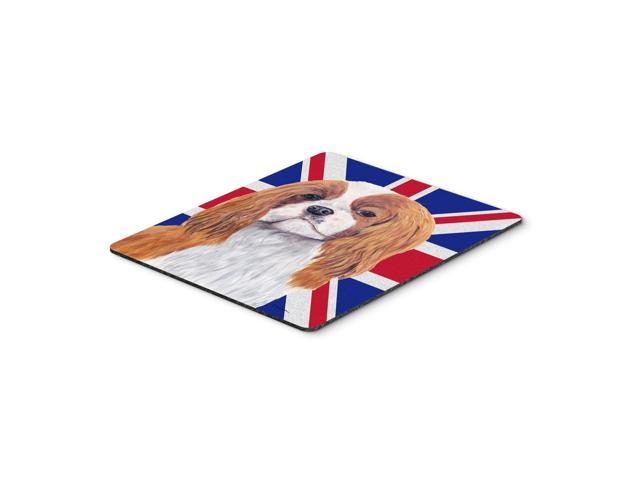 Caroline's Treasures Cavalier Spaniel with English Union Jack British Flag Mouse Pad/Trivet (SC9851MP)