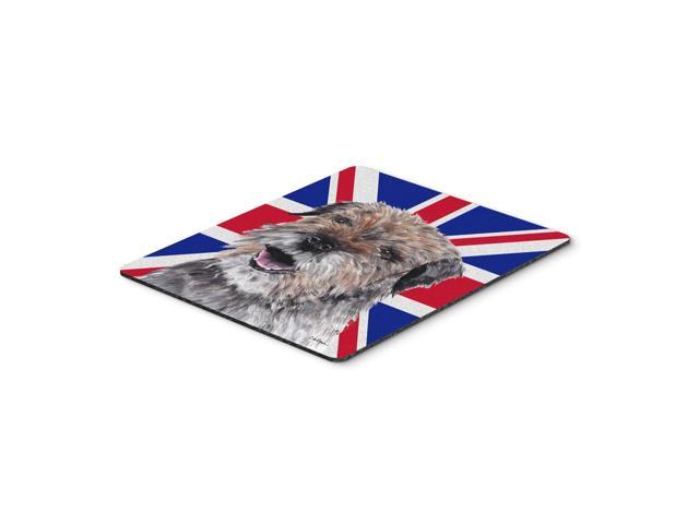 Caroline's Treasures Border Terrier with Engish Union Jack British Flag Mouse Pad Hot Pad/Trivet (SC9865MP)