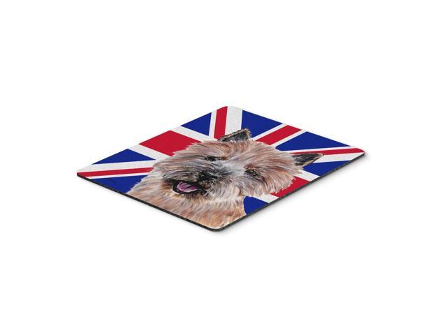 Caroline's Treasures Norwich Terrier with English Union Jack British Flag Mouse Pad Hot Pad/Trivet (SC9877MP)