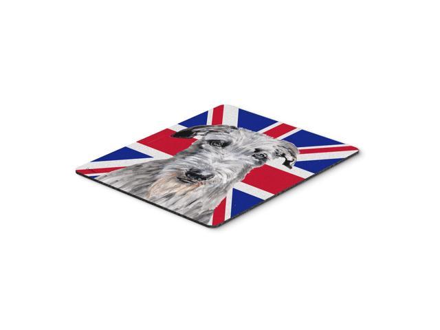 Caroline's Treasures Scottish Deerhound with English Union Jack British Flag Mouse Pad/Trivet (SC9881MP)
