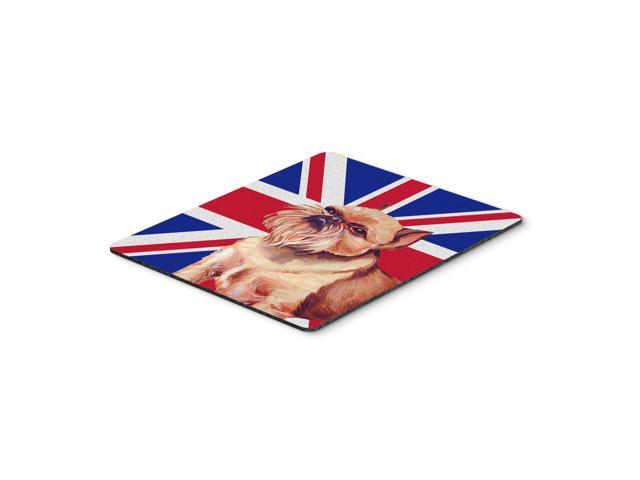 Caroline's Treasures Brussels Griffon with English Union Jack British Flag Mouse Pad/Trivet (LH9466MP)