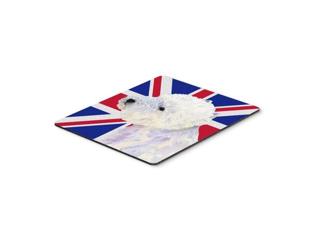 Caroline's Treasures Westie with English Union Jack British Flag Mouse Pad/Hot Pad/Trivet (LH9467MP)