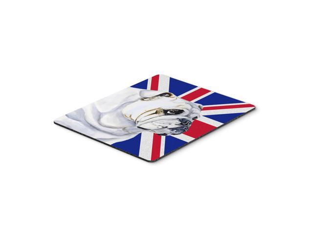 Caroline's Treasures English Bulldog with English Union Jack British Flag Mouse Pad Hot Pad/Trivet (LH9471MP)