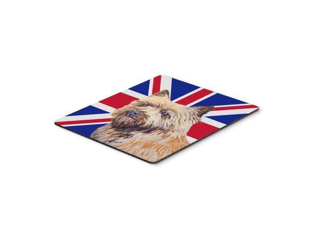 Caroline's Treasures Cairn Terrier with English Union Jack British Flag Mouse Pad Hot Pad/Trivet (LH9472MP)