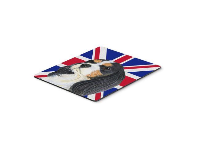 Caroline's Treasures Cavalier Spaniel with English Union Jack British Flag Mouse Pad/Trivet (LH9476MP)