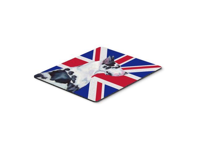Caroline's Treasures Great Dane with English Union Jack British Flag Mouse Pad/Hot Pad/Trivet (LH9478MP)