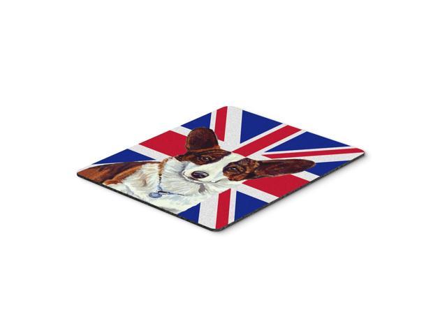 Caroline's Treasures Corgi with English Union Jack British Flag Mouse Pad/Hot Pad/Trivet (LH9485MP)