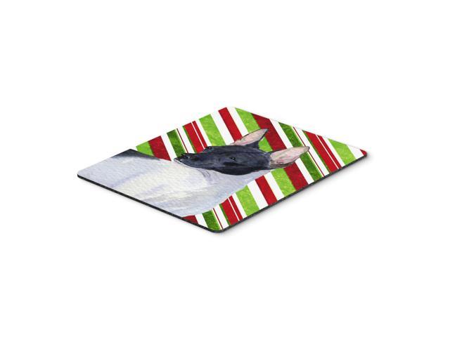 Caroline's Treasures Mouse/Hot Pad/Trivet, Rat Terrier Candy Cane Holiday Christmas (SS4549MP)