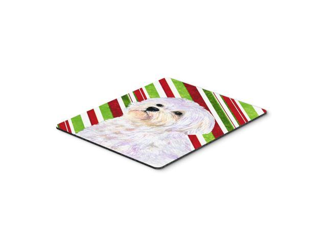 Caroline's Treasures Mouse/Hot Pad/Trivet, Maltese Candy Cane Holiday Christmas (SS4550MP)