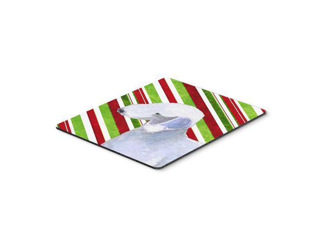 Caroline's Treasures Mouse/Hot Pad/Trivet, Bedlington Terrier Candy Cane Holiday Christmas (SS4552MP)
