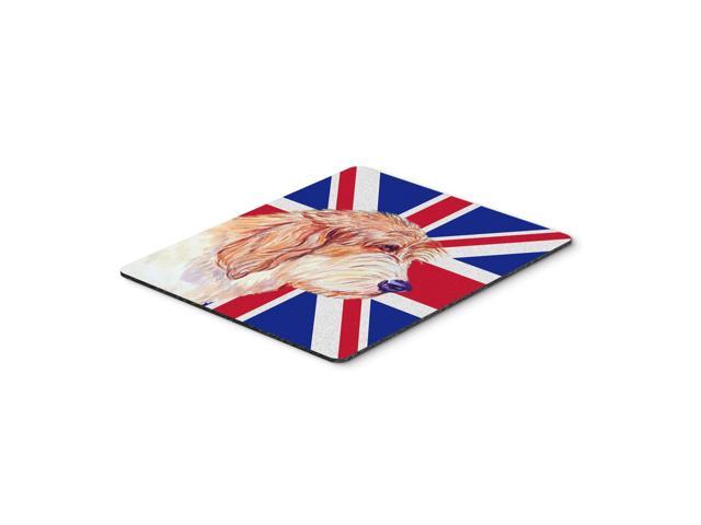 Caroline's Treasures Petit Basset Griffon Vendeen PBGV & English Union Jack British Flag Mouse Pad (LH9496MP)