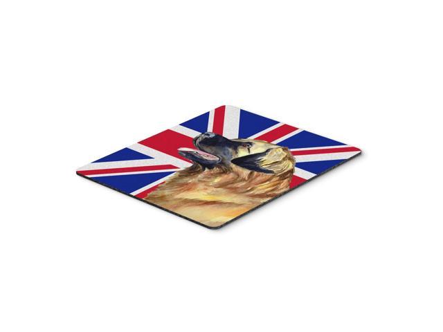 Caroline's Treasures Leonberger with English Union Jack British Flag Mouse Pad/Hot Pad/Trivet (LH9500MP)