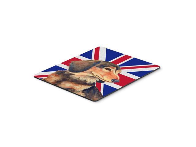 Caroline's Treasures Dachshund with English Union Jack British Flag Mouse Pad/Hot Pad/Trivet (LH9502MP)