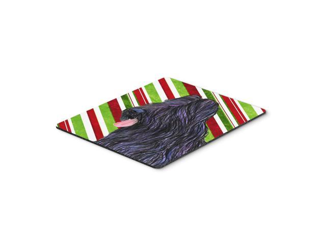 Caroline's Treasures Mouse/Hot Pad/Trivet, Briard Candy Cane Holiday Christmas (SS4558MP)