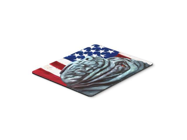 Caroline's Treasures Neapolitan Mastiff USA Patriotic American Flag Mouse Pad/Hot Pad/Trivet (LH9540MP)