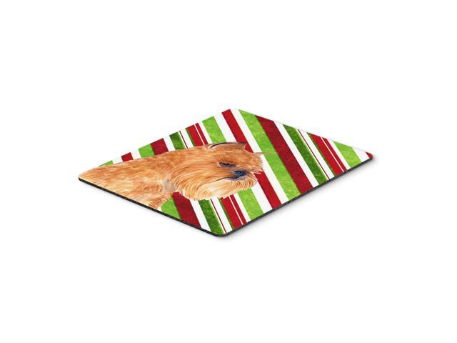 Caroline's Treasures Mouse/Hot Pad/Trivet, Brussels Griffon Candy Cane Holiday Christmas (SS4563MP)