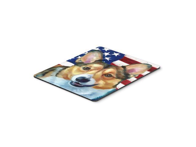 Caroline's Treasures Corgi USA Patriotic American Flag Mouse Pad/Hot Pad/Trivet (LH9546MP)