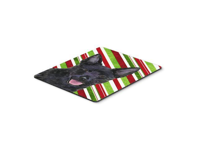 Caroline's Treasures Mouse/Hot Pad/Trivet, Australian Kelpie Candy Cane Holiday Christmas (SS4567MP)