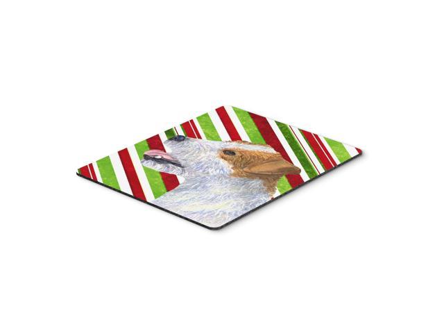 Caroline's Treasures Mouse/Hot Pad/Trivet, Jack Russell Terrier Candy Cane Holiday Christmas (SS4573MP)